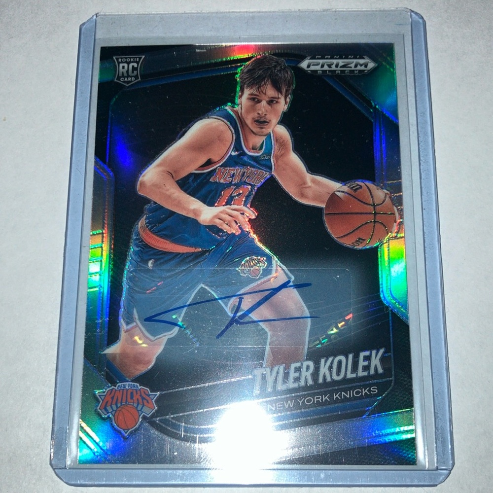 Tyler Kolek New York Knicks Trading Card